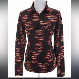 Fila Sport Andromeda Print Fleece
Lined Pullover Workout Top